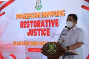 Hadiri Peresmian Kampung Restorative Justice, Arief : Pemkot Akan Siapkan Kampung RJ di 12 Kecamatan Lainnya