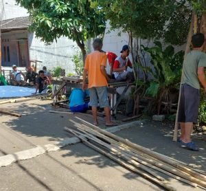 Kerja Bakti Warga Geriya Sepatan Jadi Ajang Silaturahmi Jelang Ramadan