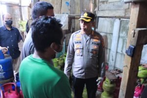 Kapolres Metro Tangerang Kota Datangi Lokasi Pengoplosan Gas Elpiji rumahan di Tangerang