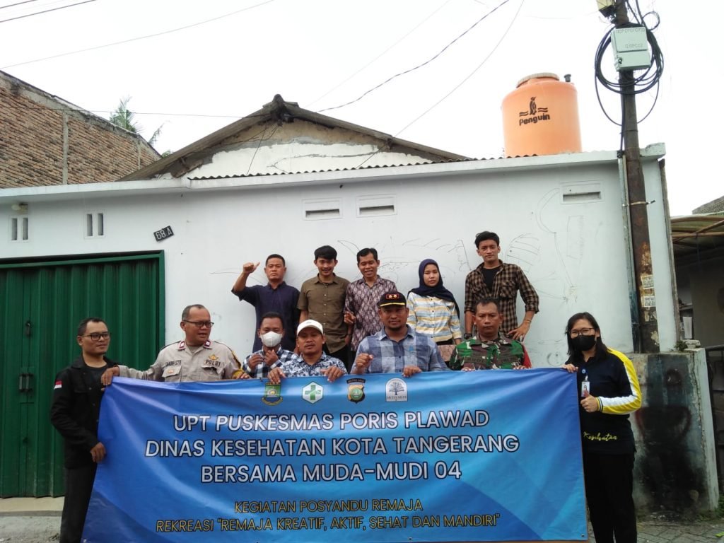 POSREM REKREASI dilaksanakan UPT Puskesmas Poris Plawad DINKES Kota Tangerang dilingkungan RW. 04 Kelurahan PPI