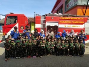 TK Kartika X20 Denarhanud 003 Cikupa Kunjungi Markas Komando Kebakaran Kabupaten Tangerang