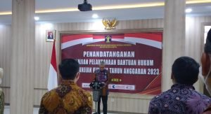 LBH Keadilan-Kanwil Kemenkum HAM Banten Tandatangani Kontrak Pemberian Bantuan Hukum Bagi Masyarakat Tidak Mampu