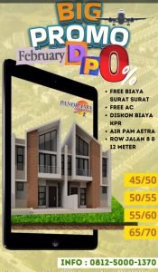 Hanya 1 Juta Bisa Dapatkan Hunian Rumah Dua Lantai di Perumahan Panorama Sepatan 1