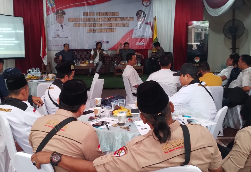 Jaga Kondusifitas, Kesbangpol Kota Tangerang Gelar Forum Silaturahmi Ormas