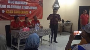 Aklamasi, Kaonang Kembali Nahkodai Pertina Kota Tangerang