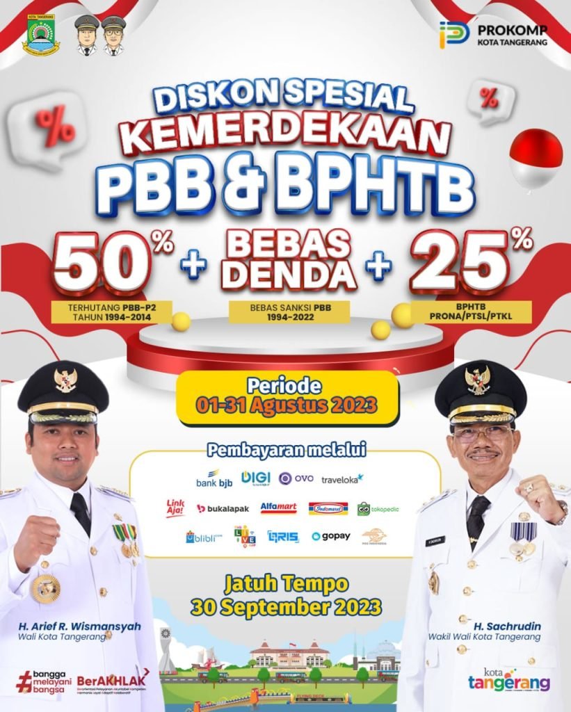 Sambut HUT RI Ke-78, Pemkot Berikan Diskon Bayar Pajak