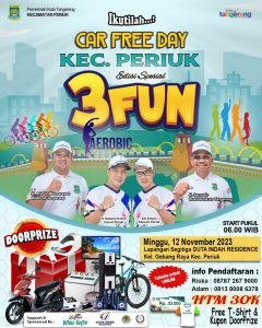 Ribuan Masyarakat Kecamatan Periuk, Antusias Mengikuti Car Free Day yang Diselenggarakan Kelurahan Gebang Raya