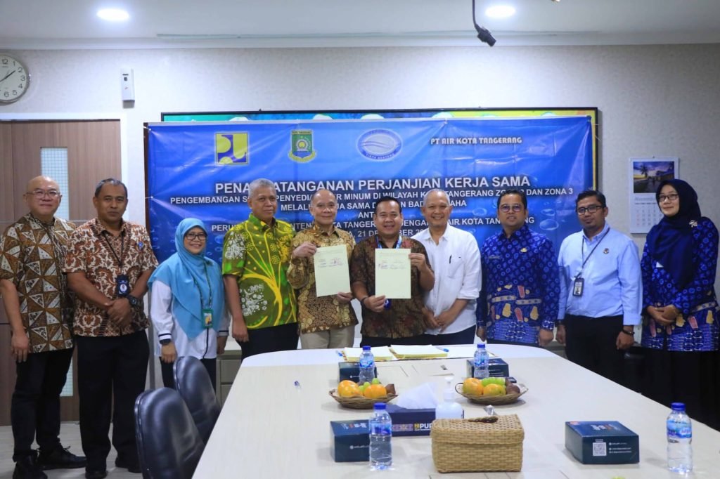 Penandatangan Kerjasama SPAM Perumda TB, KemenPUPR Apresiasi Upaya Pemkot dalam Penyediaan Air Bersih