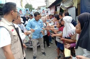 Hendra Gunawan Caleg Partai Gerindra Dapil 5 Jalan Santai Bersama Masyarakat Jatiuwung