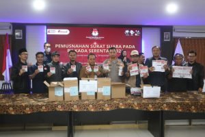 H-1 Pilkada Serentak, Forkopimda Bersama Penyelenggara Pemilu Lakukan Patroli Cipta Kondisi dan Musnahkan Sisa Surat Suara