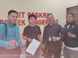 Diduga Dianiaya Seniornya di UMT, Korban Bersama Tim LKBH PSHT Banten Resmi Lapor Polisi