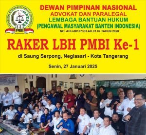 Gelar Raker Perdana, LBH PMBI Komitmen Bantu PH untuk Masyarakat