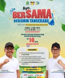 Ajak Kerja Bakti, Pemkot Tangerang Peringati Hari Lingkungan Hidup Sedunia