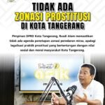 Pimpinan DPRD Pastikan Tidak Ada Pembahasan Zonasi Prostitusi di Kota Tangerang