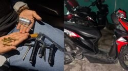 Beraksi Bawa Senpi Rakitan, 4 Pelaku Curanmor Dibekuk Polisi