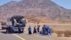 Bus Rombongan Jemaah Haji Indonesia Terlibat Kecelakaan, 10 Orang Luka Ringan