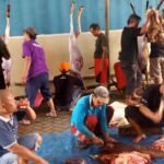 Masjid Jami Ibadillahis Sholihin Gelar Sholat Iduladha dan Penyembelihan Hewan Kurban