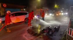 Motor Bertangki Besar Terbakar Usai Isi Bensin di SPBU Neroktog Kota Tangerang