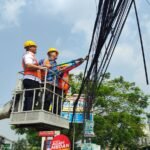 Kabel Fiber Optik di Jalan Raden Fatah Kota Tangerang Mulai Ditertibkan