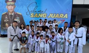 Atlet Binaan Koramil 14 Panongan Borong 31 Medali Kejurnas Taekwondo Kapolri Cup