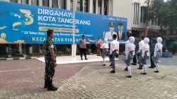 Sinergi TNI-Polri Gembleng Kesiapan Paskibra Kecamatan Pinang Sambut Puncak HUT RI ke-81