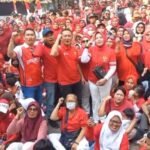 Semarak HUT ke-81 RI, Kelurahan Kenanga Gelar Gerak Jalan Santai
