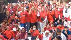 Semarak HUT ke-81 RI, Kelurahan Kenanga Gelar Gerak Jalan Santai