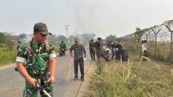 Koramil 03 Legok Gelar Karya Bakti Gerakan Nasional Indonesia Asri di Desa Palasari