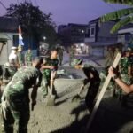 Satgas TMMD Kodim Tigaraksa Genjot Pengecoran Jalan di Desa Sumur Bandung