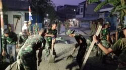 Satgas TMMD Kodim Tigaraksa Genjot Pengecoran Jalan di Desa Sumur Bandung